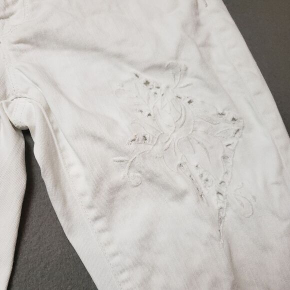 Makers of True Originals White Ankle Cropped Jeans Size 27 - Picture 4 of 13